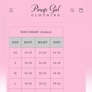 Website measurements